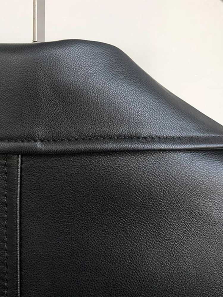 Nerazzurri Spring Autumn Short Black Light Faux Leather Biker Motorcycle Jackets for Women Zipper Luxury Clothing 5xl 6xl 7xlT251017