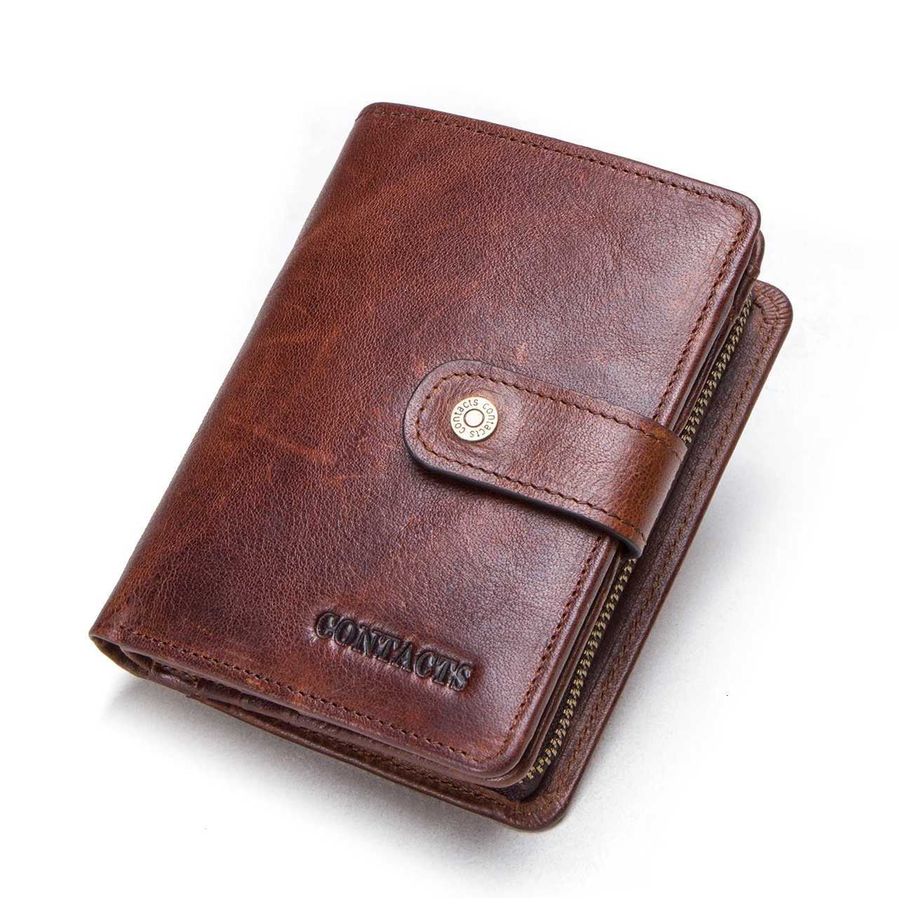 100 Genuine Leather Men Wallets Zipper Engraving Coin Purse Short Male Money Bag Quality Rfid Walet Small Card Holder ClutchW251017