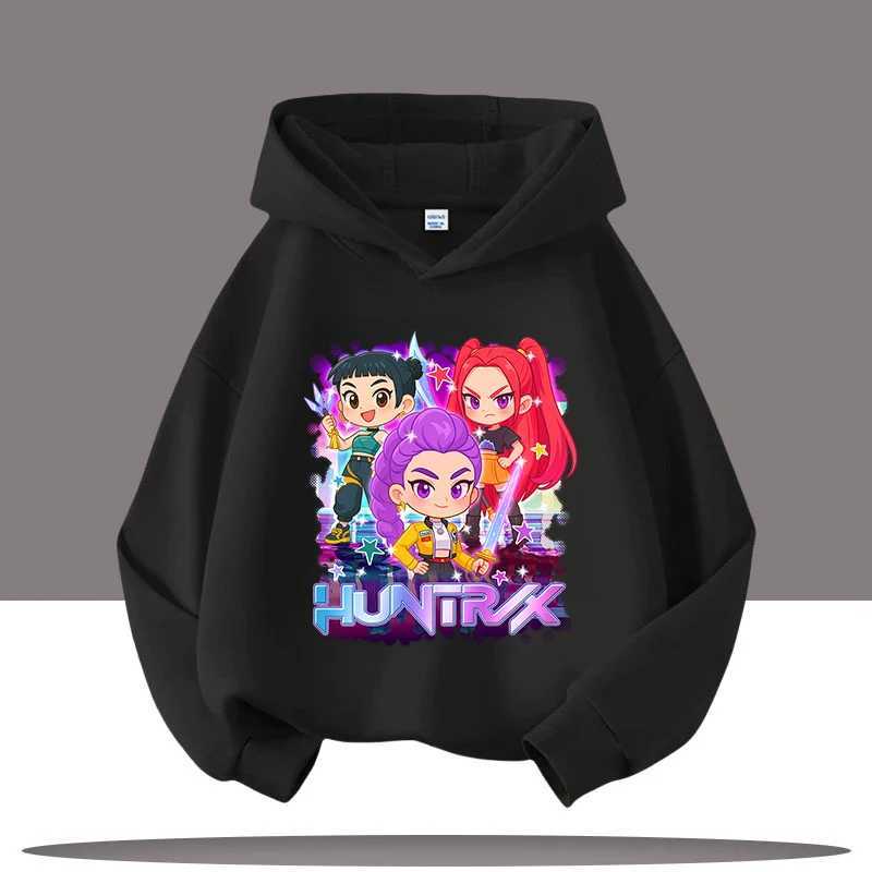 Y2K KPop Demon Hunters Hoodies Teenage Girls Boys Rumi KPop Demon Hunters Hoody Autumn Casual Long Sleeve Childrens Clothing C251017