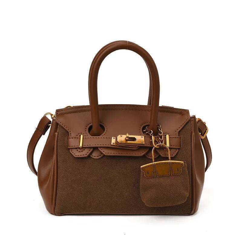 Designer bag French Vintage Style Suede Tote Women 2025 Fall New Designer Bag Fashion Crossbody Shoulder Bags for Woman