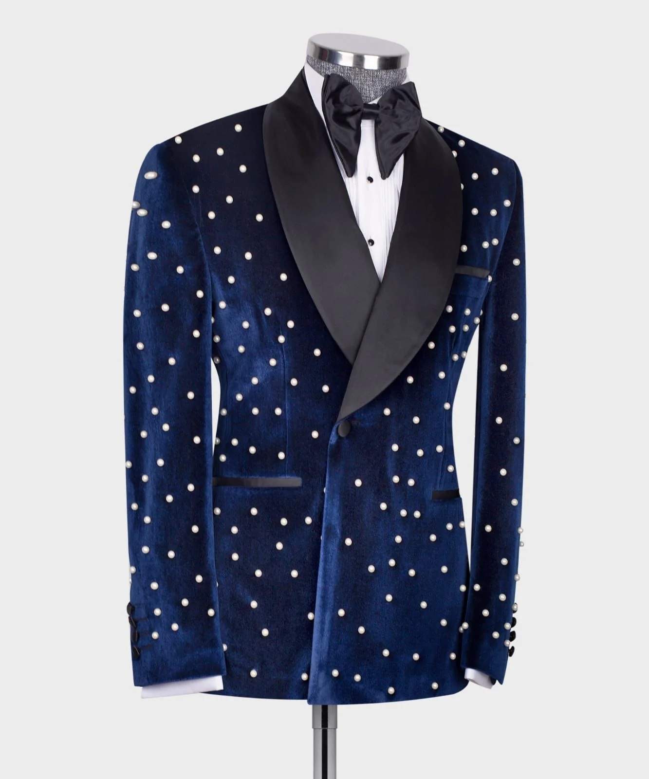 Gorgeous Man Tuxedos Velvet 2 Piece Set Jacket Pants Men Suit Fashion Shawl Lapel Wedding Groom Suit Blazers Customized