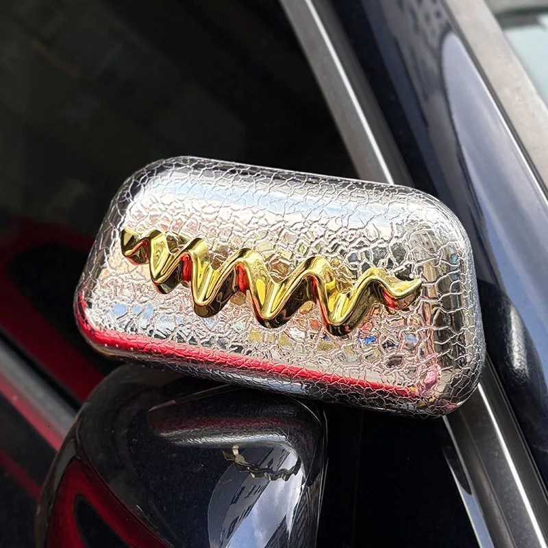 Silver new light luxury meniscus bag niche design highend handbag acrylic bag Z251017