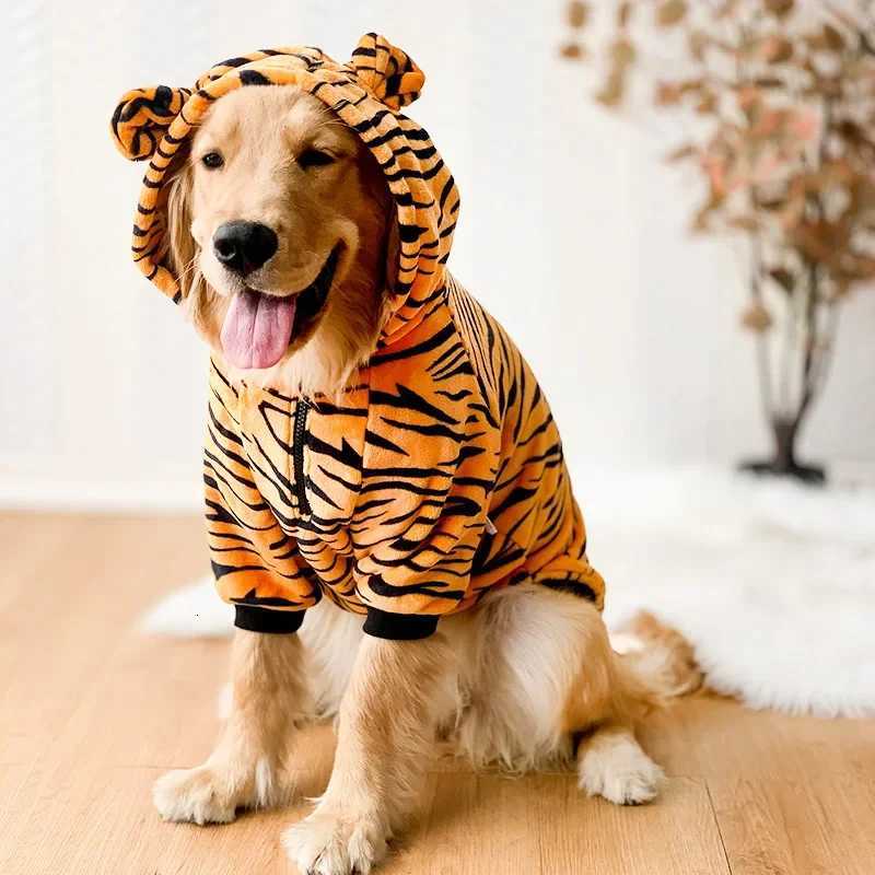 Pet Clothes for Medium Large Dogs Dog Pajama Coat Dog Hoody Winter Warm Fleece Golden Retriever Labrador Dogs Clothes CostumeW251017