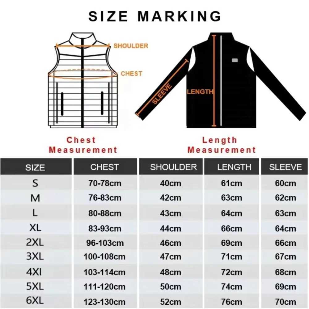 Heated Jacket Men Women USB Self Heated Clothing Washed Cotton Warm Coats Winter Thermal Skiing Camping Hiking Jacket 221 Areas H251017 T8WB