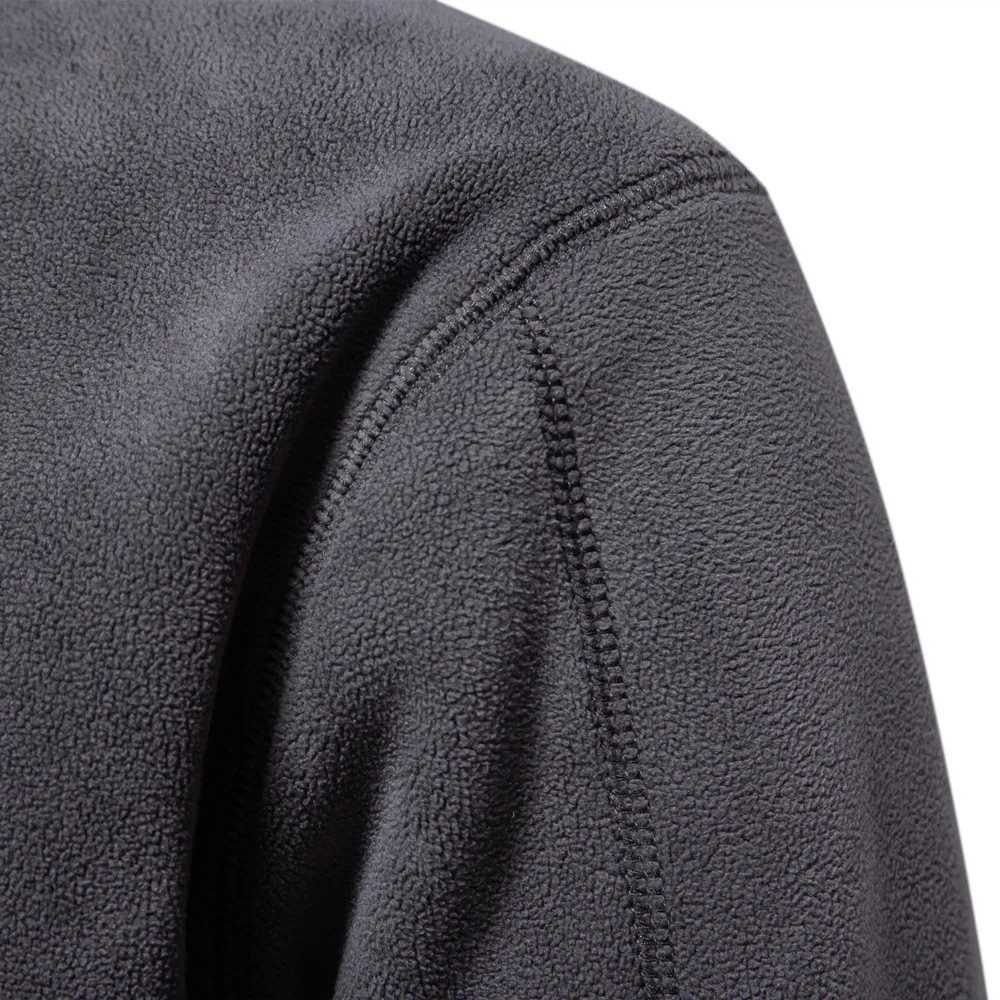 Autumn Winter Warm Pullover Men Casual Fleece Sweatshirts Sweater Male Zip Up Sweatshirt Stand Up Collar Blouse Tops Men Clothes Z251017