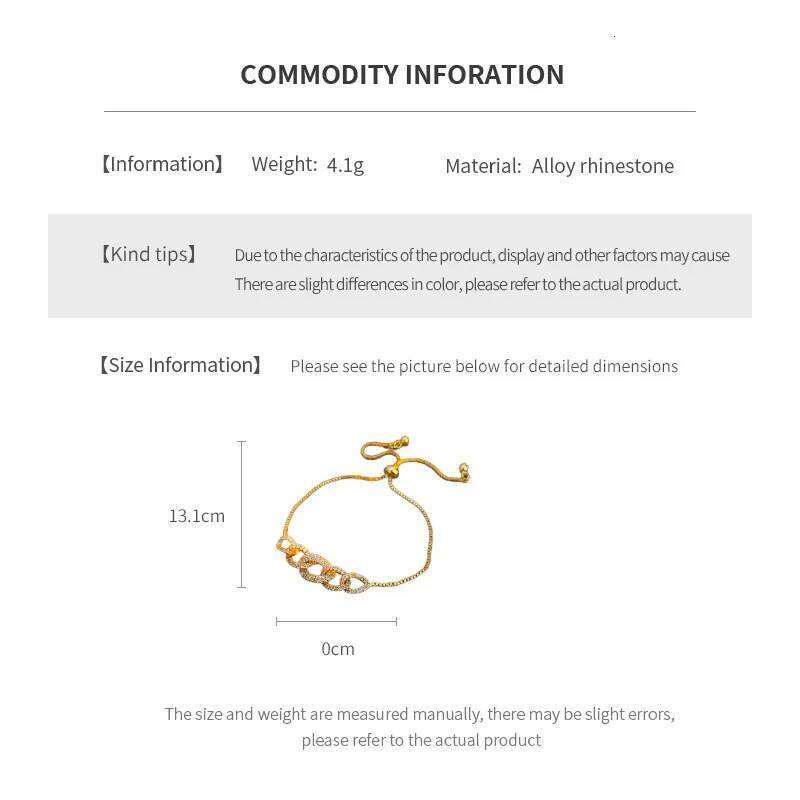 Rhinestone Pull Out Bracelets New For Women Korean Temperament Delicate Fashion Bracelet Advanced Versatile Hand Jewelry