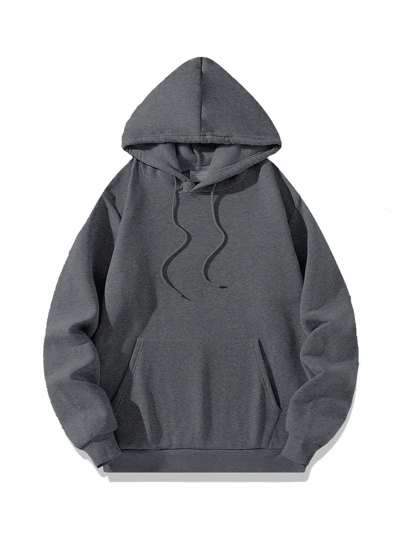 Mens Hoodies Autumn Winter Thicken Casual Hoodie Sweatshirts Oversize Solid Color Men Top Hoodies Fashion for Male Outdoor Z251017