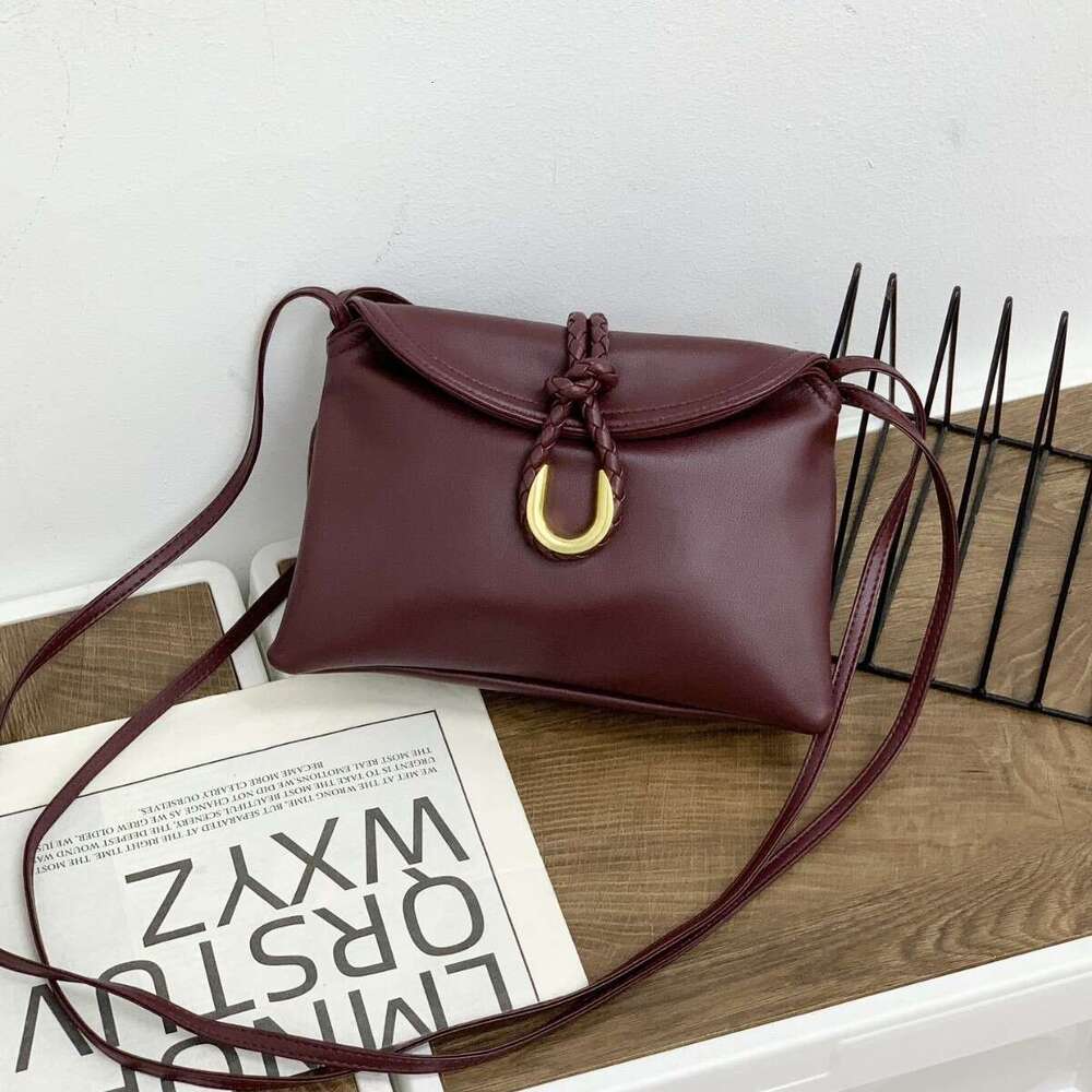25 New Shu Qi Same Style B Brand Liberta Woven Genuine Leather Clutch Fashion Envelope Single Shoulder Crossbody Bag