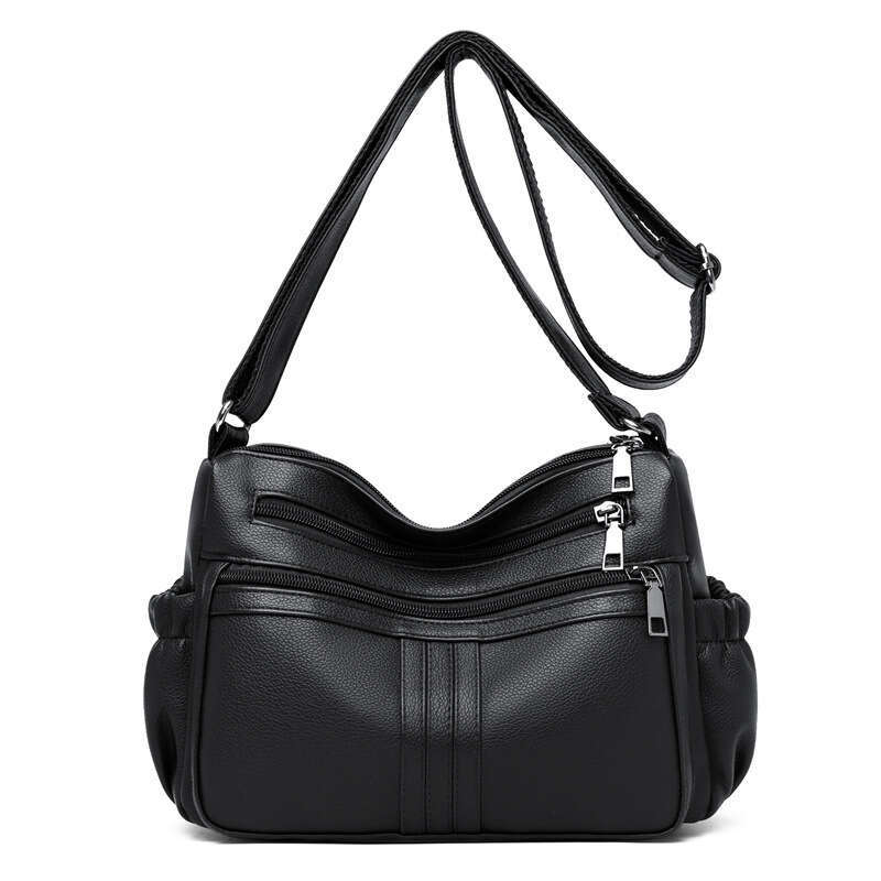 Fashion Mom New Women's PU Soft Leather Texture Crossbody Large Capacity Simple Casual Shoulder Bag,designer bag Luxury Bag bag tote bag