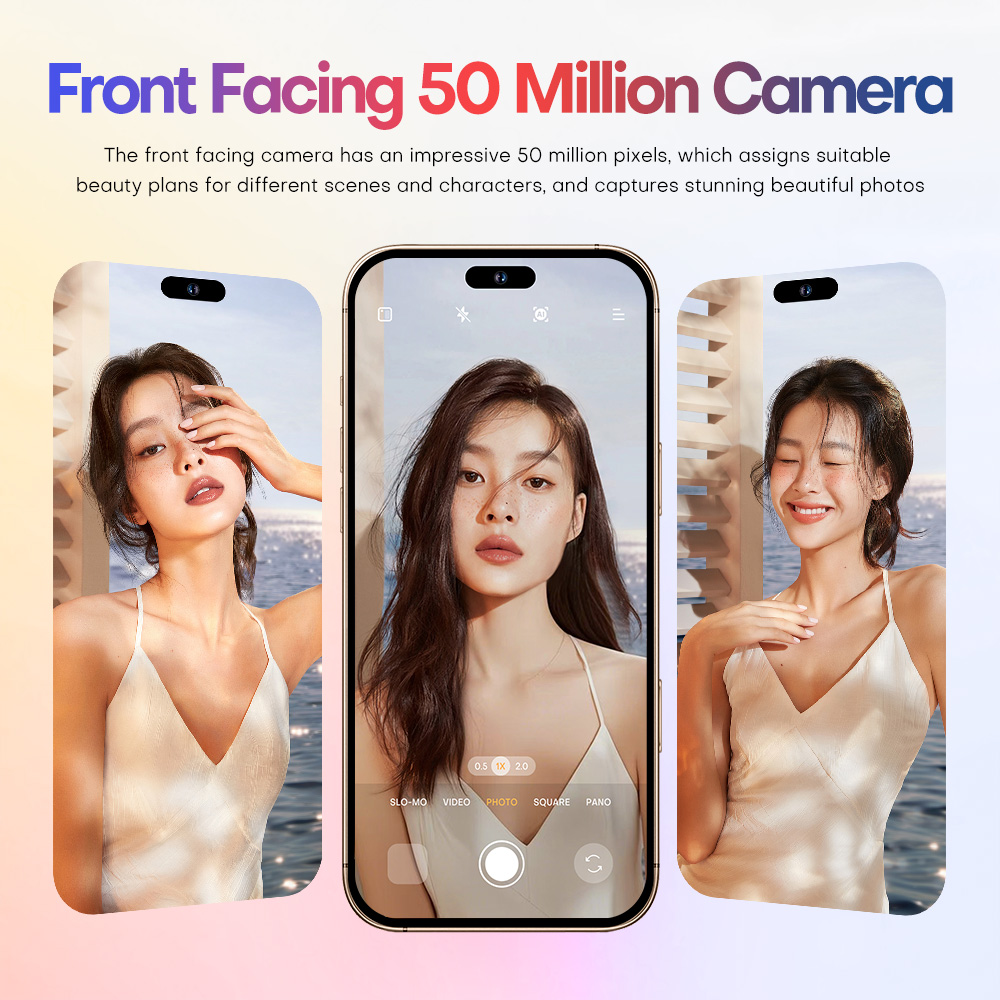 New i16 Pro Max Global Version Original Smartphone 5G WiFi Dual SIM Mobile Phone 7.3-inch HD 16GB+1TB 8000mAh celulares Cell Phones 12 Core Snapdragon