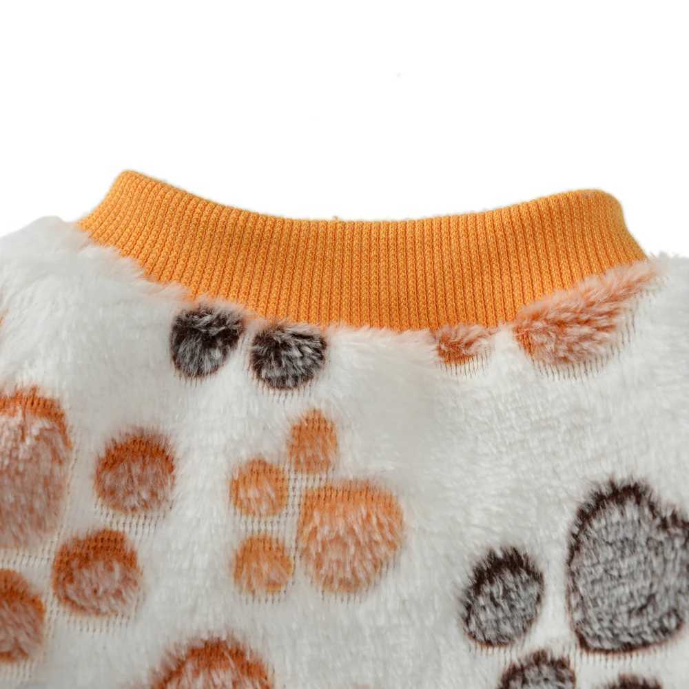 Pet Dog Coat For Small Medium Dogs Cats Winter Soft Fleece Dog Clothes Puppy Print Sweater Jacket Chihuahua Bulldog Pug OutfitsW251017