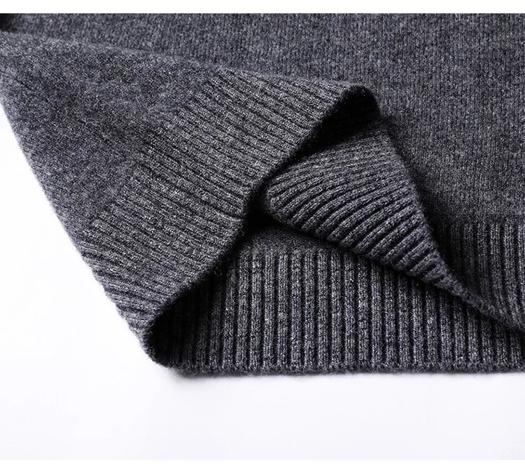 Cashmere Cotton Blend Classic VNeck Pullover Men Sweater 2025 Autumn Winter Work Casual Allmatch Jumper Male Knitted Sweaters 251017