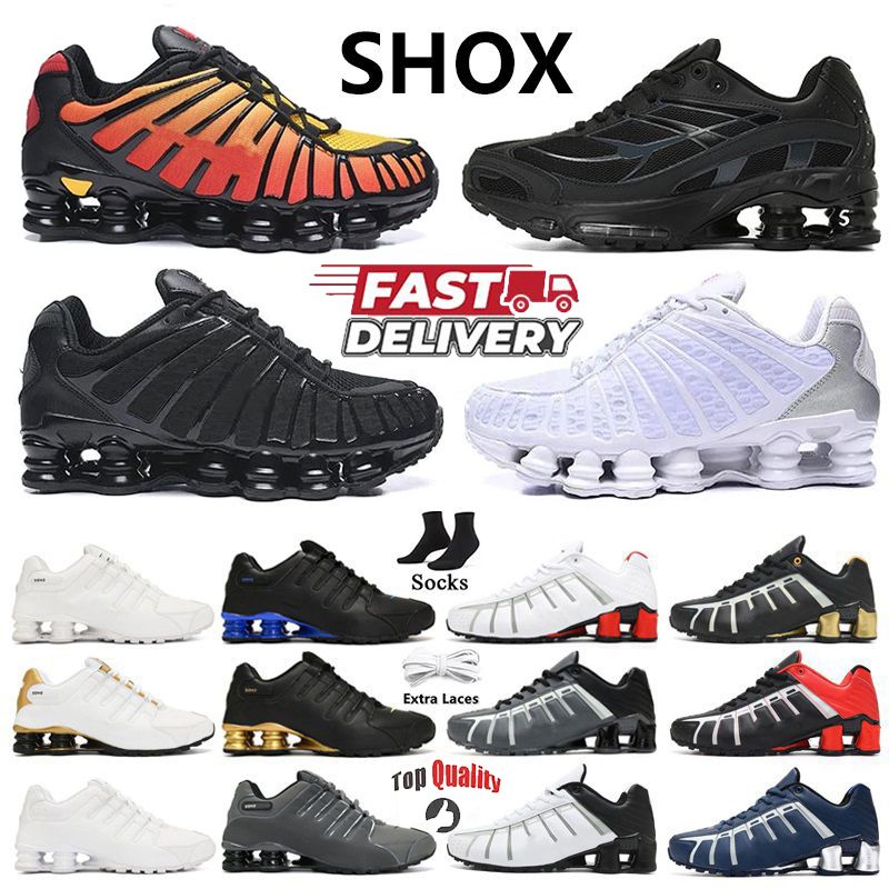 shox TL Designer NZ Running shoes Triple Black White Blue Red Pink Grey Gold Silver Ride 2 Men Women trainers Sports Sneakers