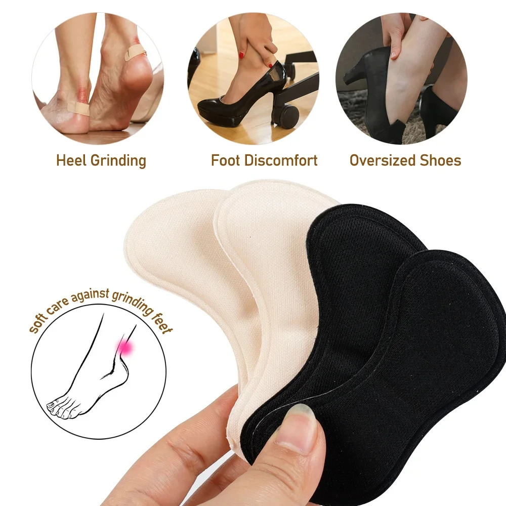 6Pairs Heel Insoles Patch Pain Relief Antiwear Cushion Pads Feet Care Heel Protector Adhesive Back Sticker Shoes Insert Insole 251011