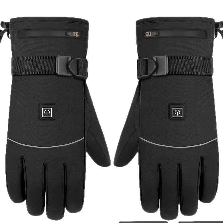 Electric Heated Gloves Warm Windproof Waterproof Motorcycle Riding Skiing Outdoor Thickened Thermal Gloves Touch Screen Charging H251017