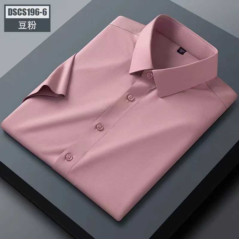 Highquality Mens Longsleeved Shirts Cool and Breathable Summer Silk Shirt Business Casual Noniron Shirts Asian Size M5XL J251017