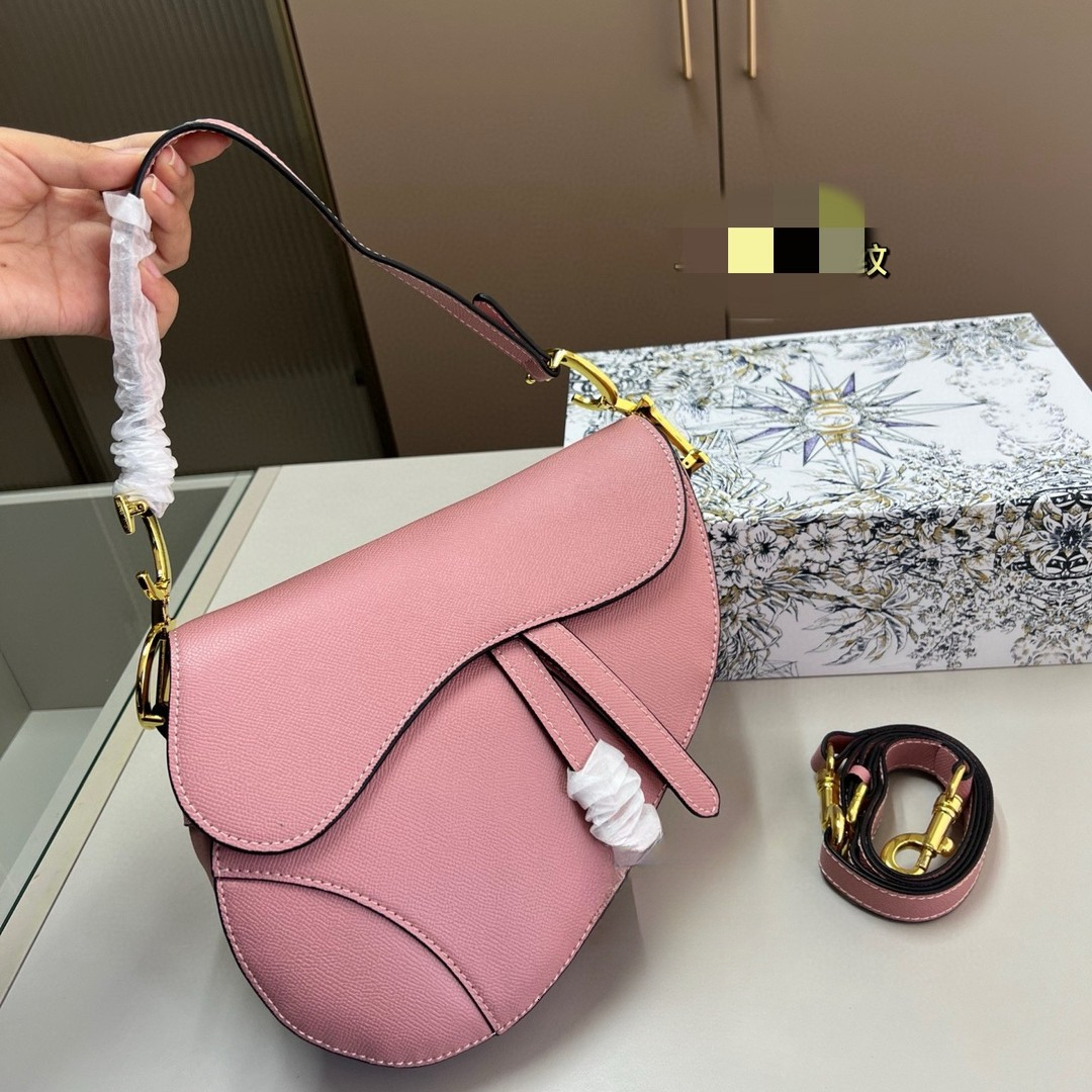 Luxury handbag retro high-quality explosive classic saddle bag D women's crossbody bag fashionable and versatile shoulder crossbody bag for daily