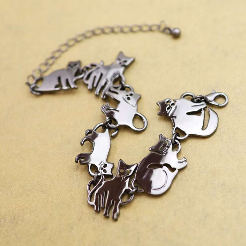New Cute Kitten Bracelet for Women Fashion Creative Small Animal Accessories Hand Jewelry
