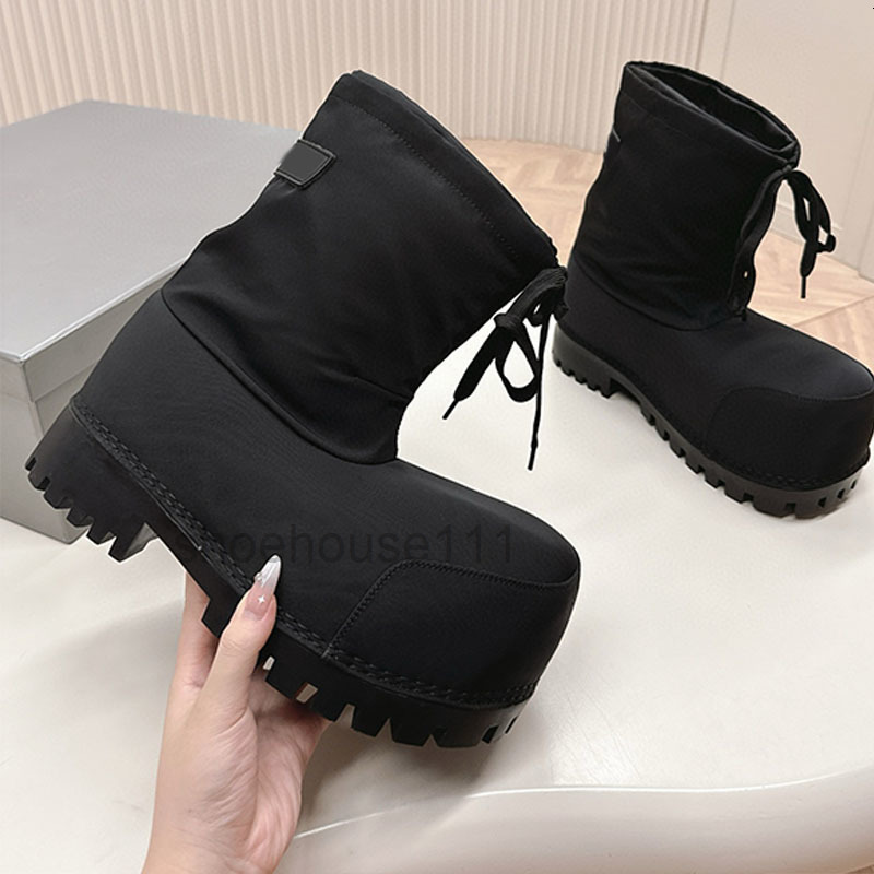 Boots Fashion Designer Winter Alaska Low Boot Black Snow Boots Men Womens Alaska Warm Ski Nylon Round Toe Boot Winter Non Slip Boots New Season Boot