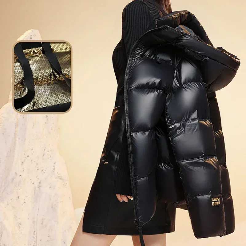 Down Jacket Men Winter Waterproof Jacket Men Brand Hooded Feather Coat Women Black Puffer Jacket Man 2023 New W251016