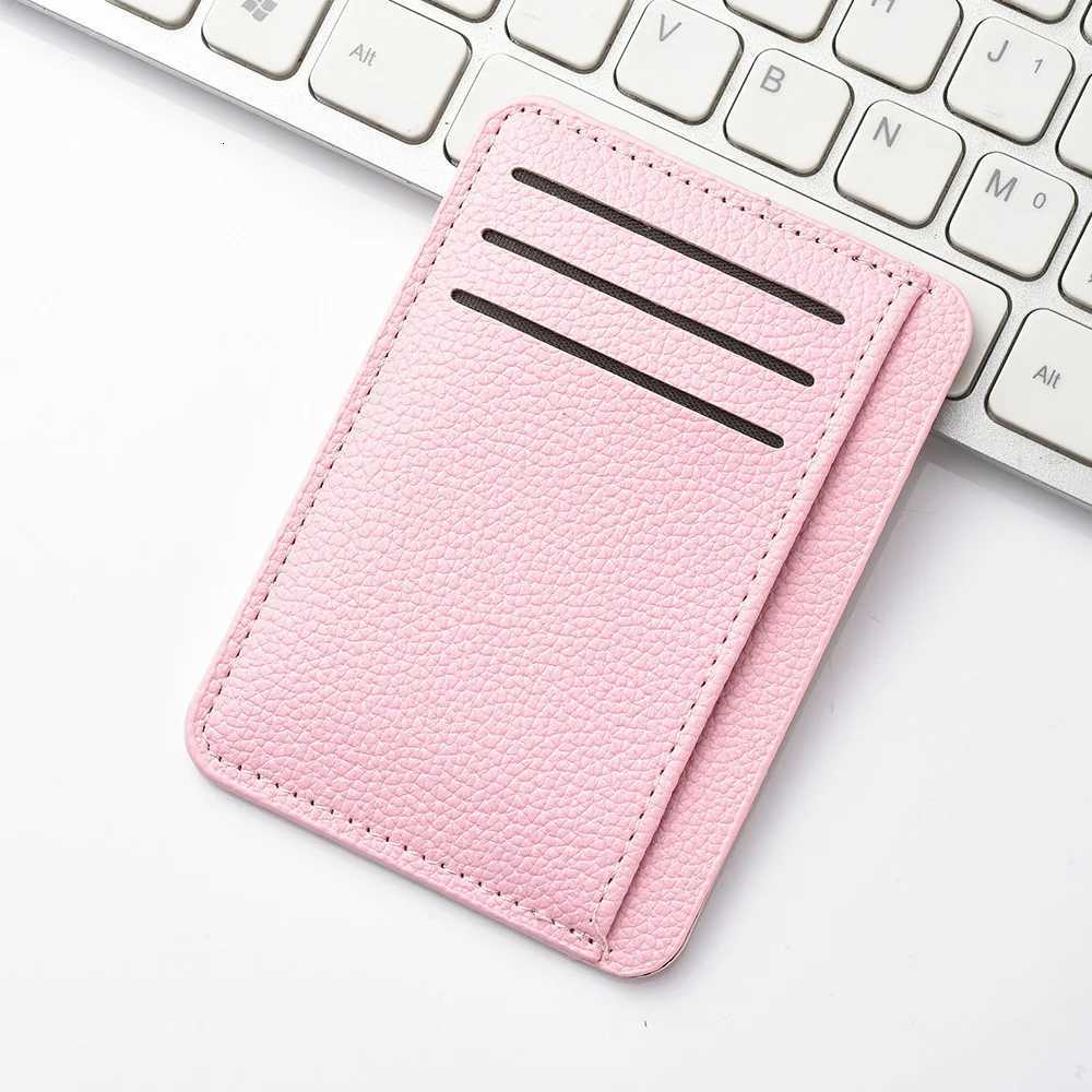 1Pc New Ultrathin Soft Wallet PU Leather Mini Credit Card Wallet Candy Color Bank Credit Card Box Female Male Business Card SetW251017
