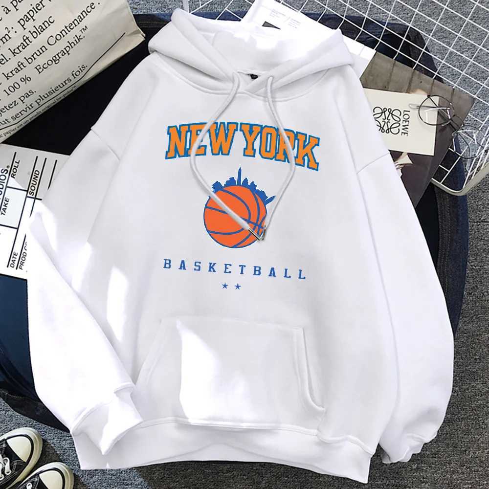 New York Basketball Street Hiphop Hoodie Mens Oversized Pocket Street Wear Hiphop Casual Hoodie Soft Wool Loose Mens Hoodie Z251017