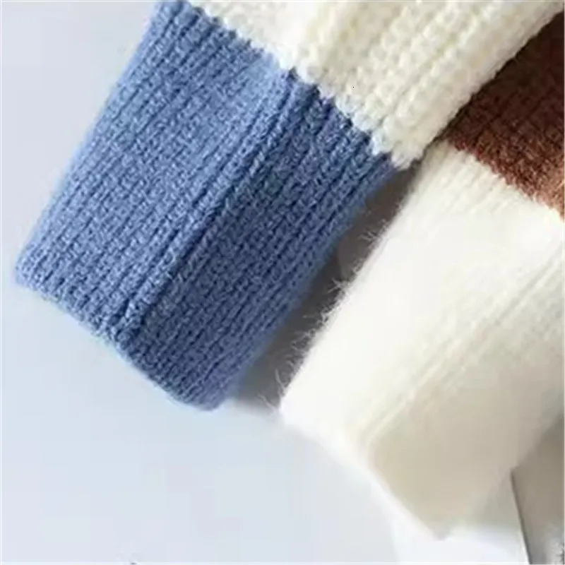 Mens Striped Sweater ONeck Casual Knit Pullovers Fashion Long Sleeve Knitted Sweater Men Autumn Winter Warm Y2K Knitwear Tops 251017