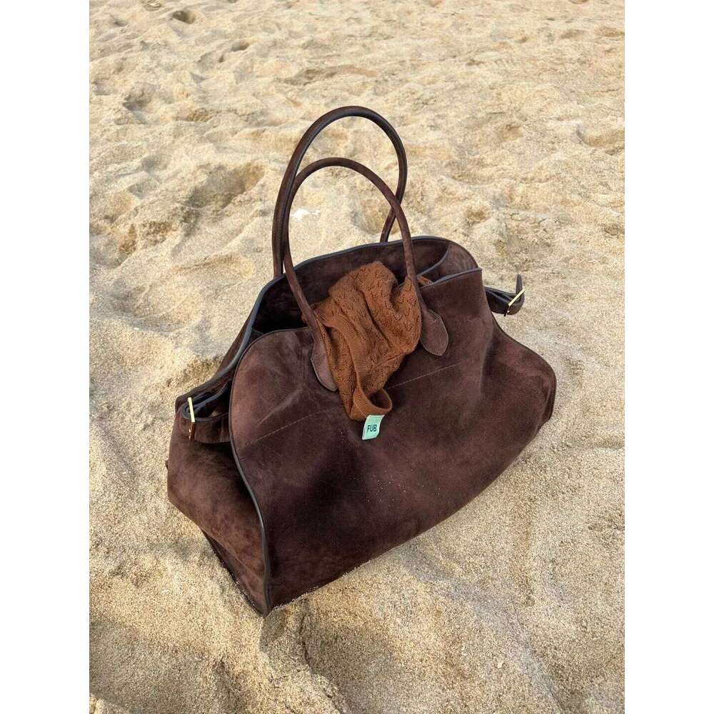 Margaux Casual S Quality Tote Cowhide Classical Fashion Shoulder Bag Soft Leather Large Capacity Suede Handbag