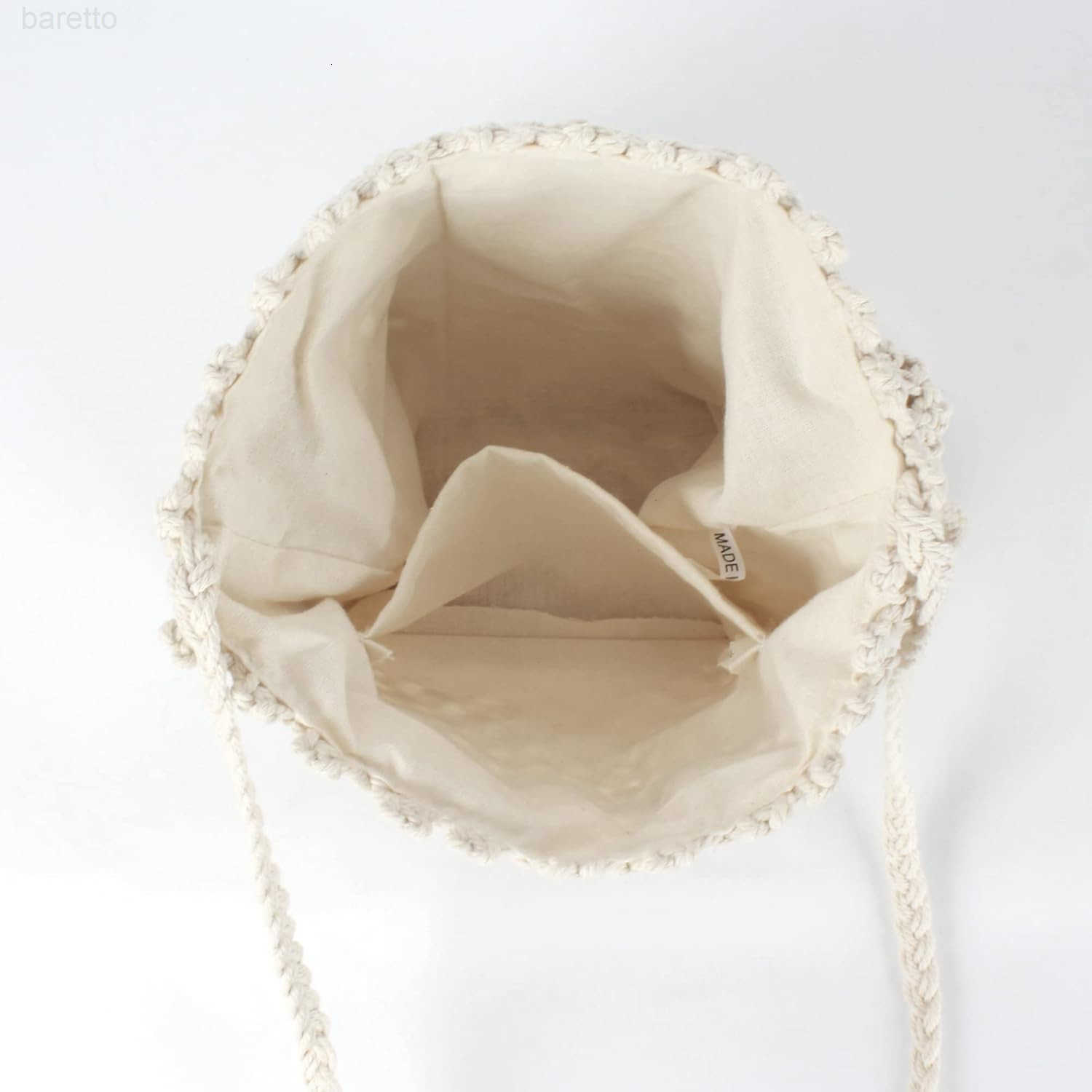 Handwoven Cotton Straw Shoulder Bag Crochet Tassel Beach Bohemian Purse for Women Z251016