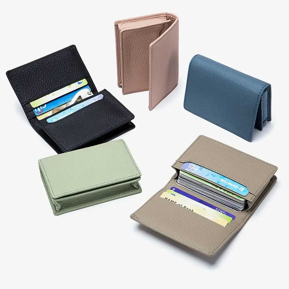 New Multifunctional Card Sleeve High Quality Business Cowhide Card Cover Name Card Holder Coin Purse Bag Name Card HolderW251017
