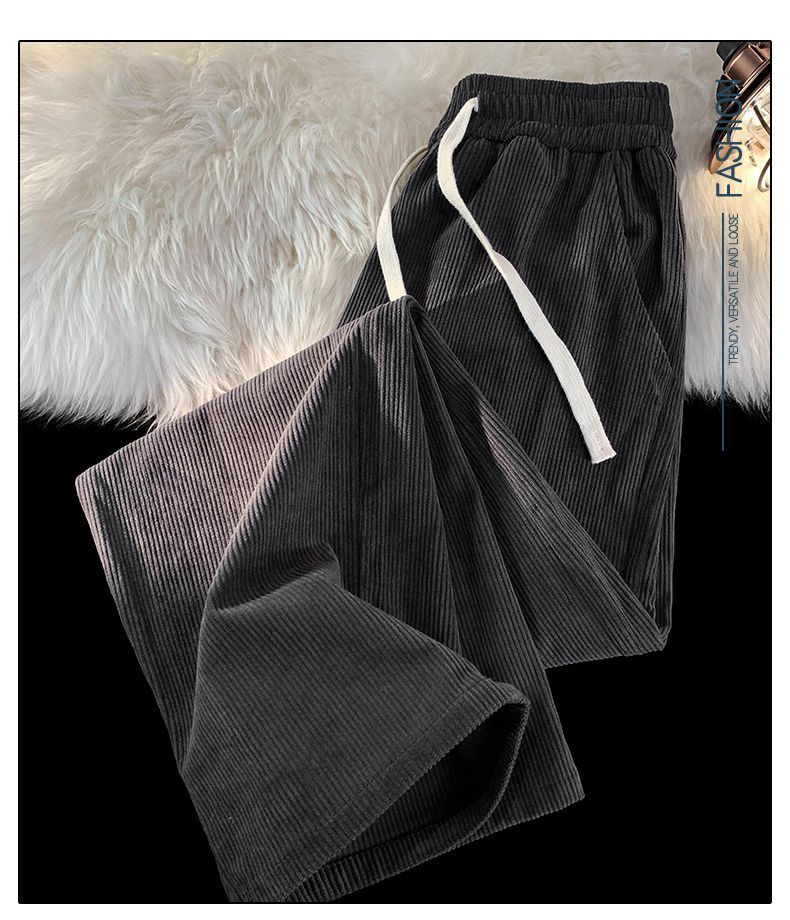 American Casual Corduroy Pant Collection: Flowing Fabric, Loosely Fitted Legwear