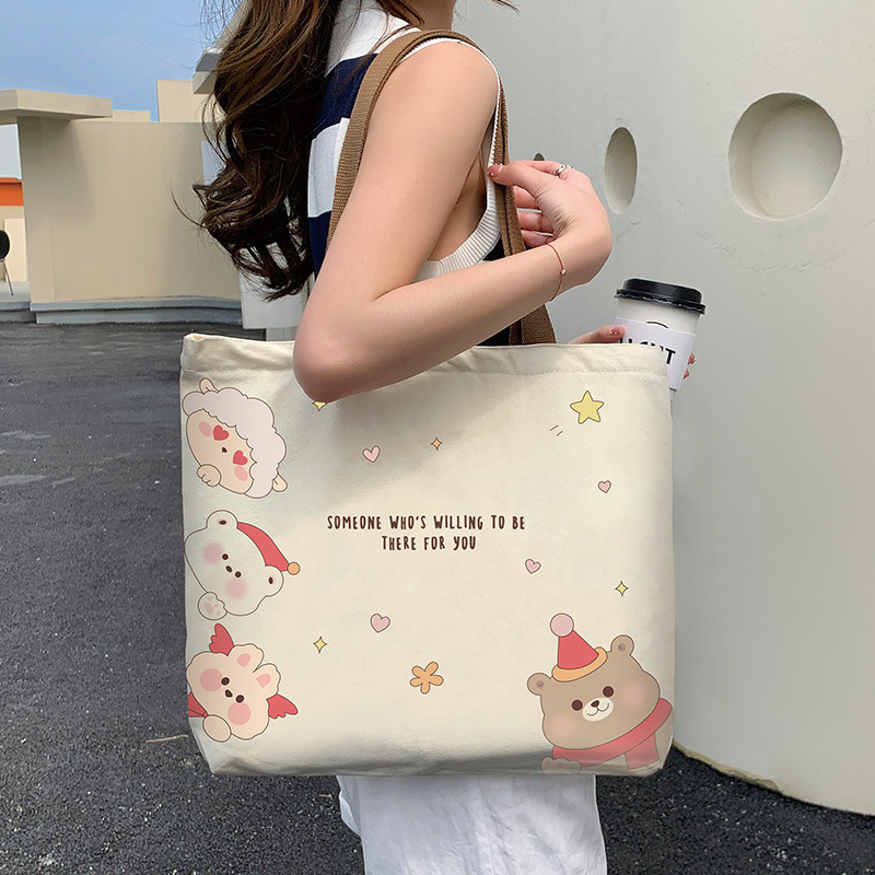Designer Bag Canvas Bag For Women 2025 New Large Capacity Shoulder Tote Bag Student Class Bag Luxury Bag Fashion Shopping Bag Wholesale Dropshipping