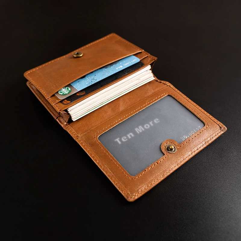 Luxury Genuine Leather Cowhide Card Holder RFID Blocking Purse Men and Women Credit Card Wallet Slim Business ID VIP Cards BagsW251017