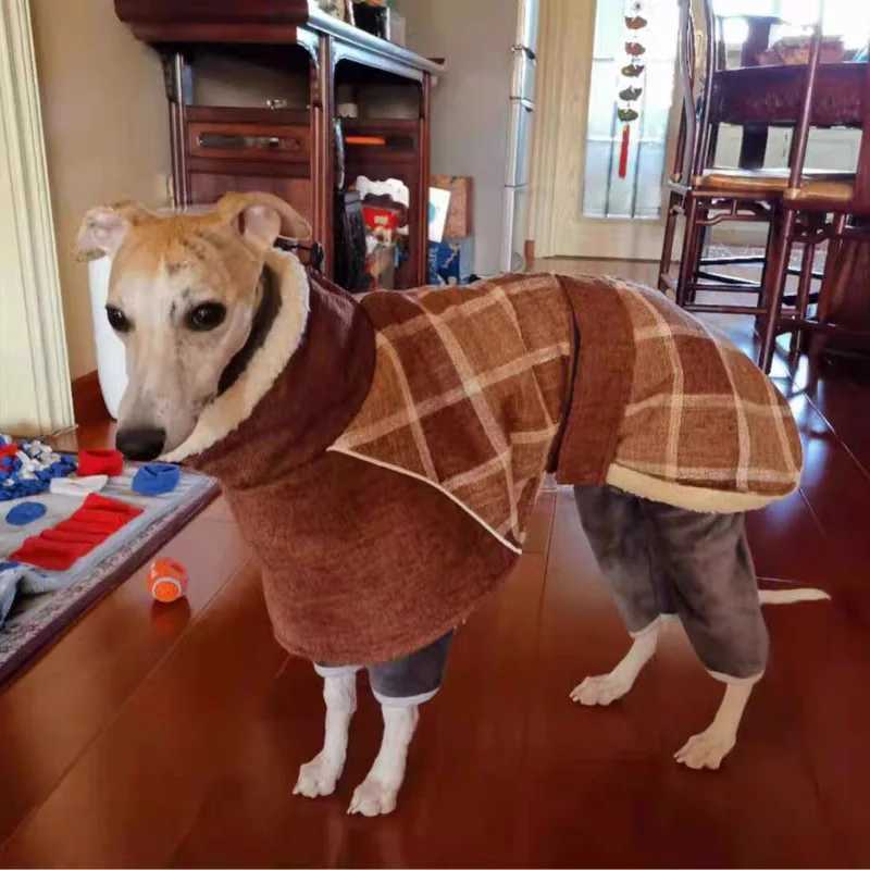 Warm Thicken Big Dog Coat Jacket for Medium Large Dogs Winter Pet Clothes Greyhound Wheeling Clothing mascotas ubranka dla psaW251017