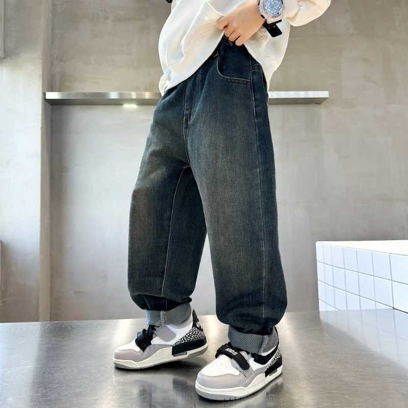 2025 New Spring and Autumn 715 Year Old Cartoon Character Straight Jeans Slimfit School MustT251017