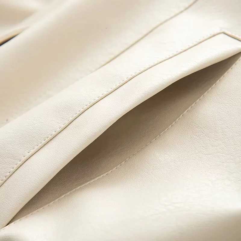 UNIZERA leather jacket womens autumn new ins style fashion retro simple versatile loose casual PU leather jacketT251017