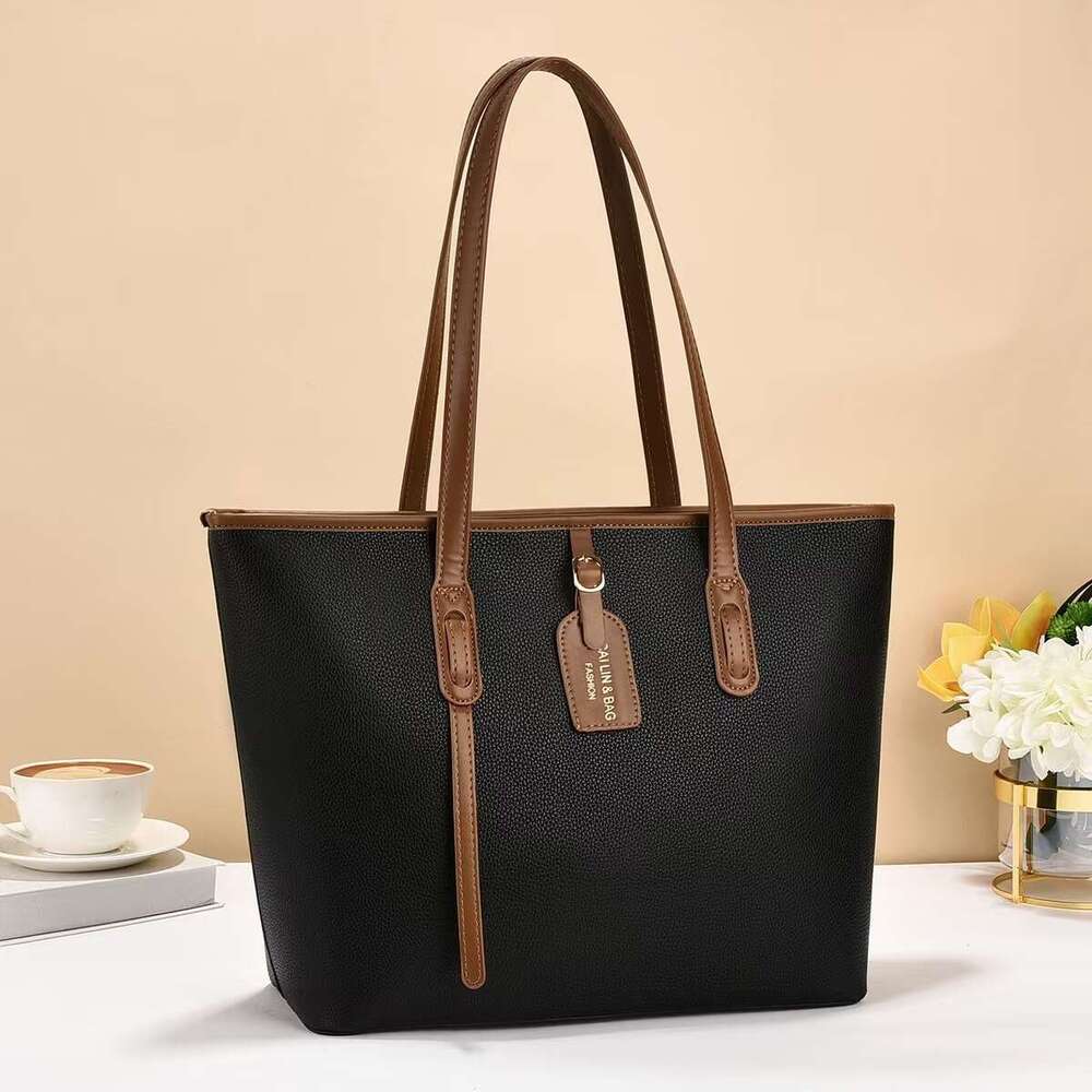 New Minimalist Style Large Capacity Women's Tote Bag Solid Color Versatile Handbag Bags