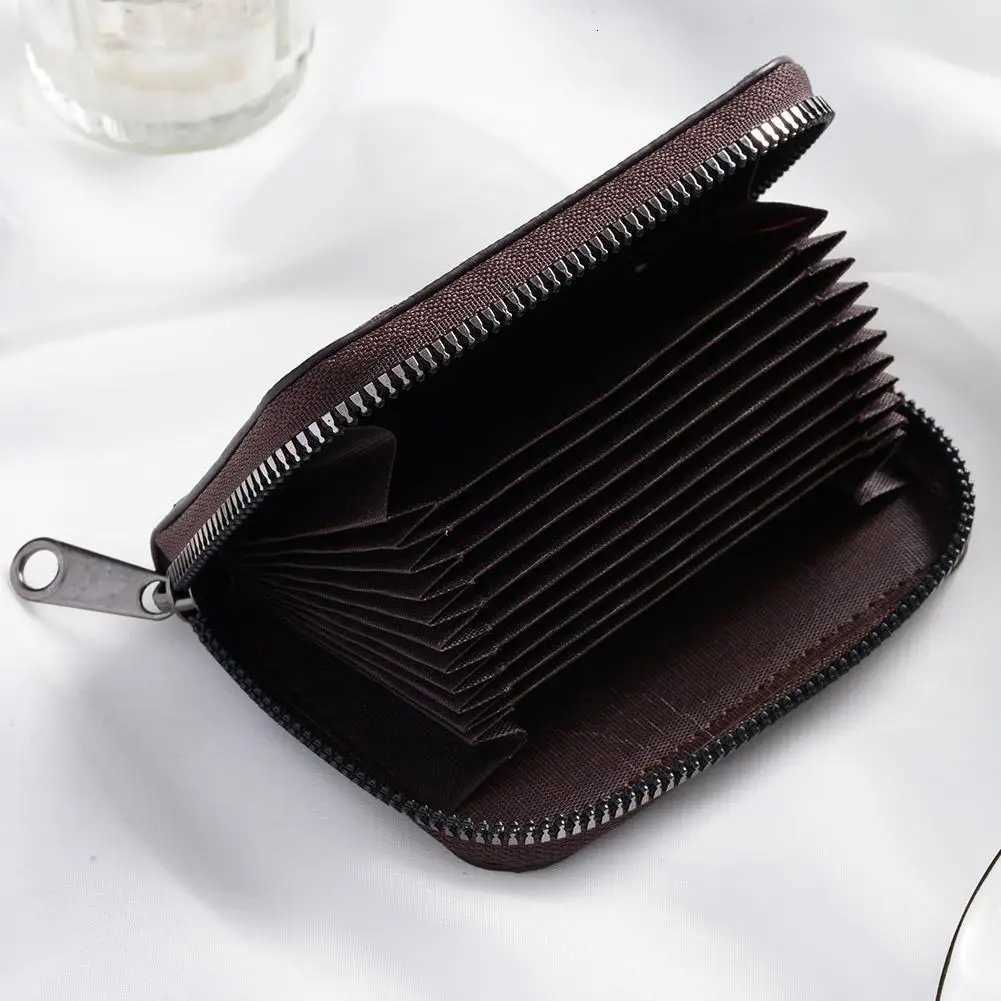 ID Cards Holders Bank Credit Bus Cards Cover Anti Demagnetization Coin Pouch Wallets Bag Business Zipper Card Holder OrganizerW251017