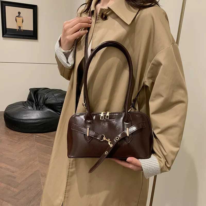 Handheld Cmuter Bag Wens New Fi Underarm Bag Large Capacity Trendy Single Shoder Bag for Autumn1 D251017