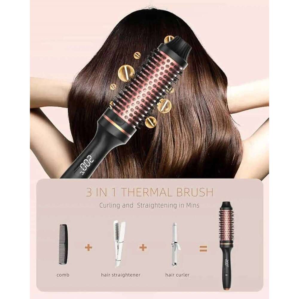 10 Hair Curler Ceramic Curling Iron Anti Scald Double PTC For Women Hot Travel Fast Heating Heated Thermal Brush