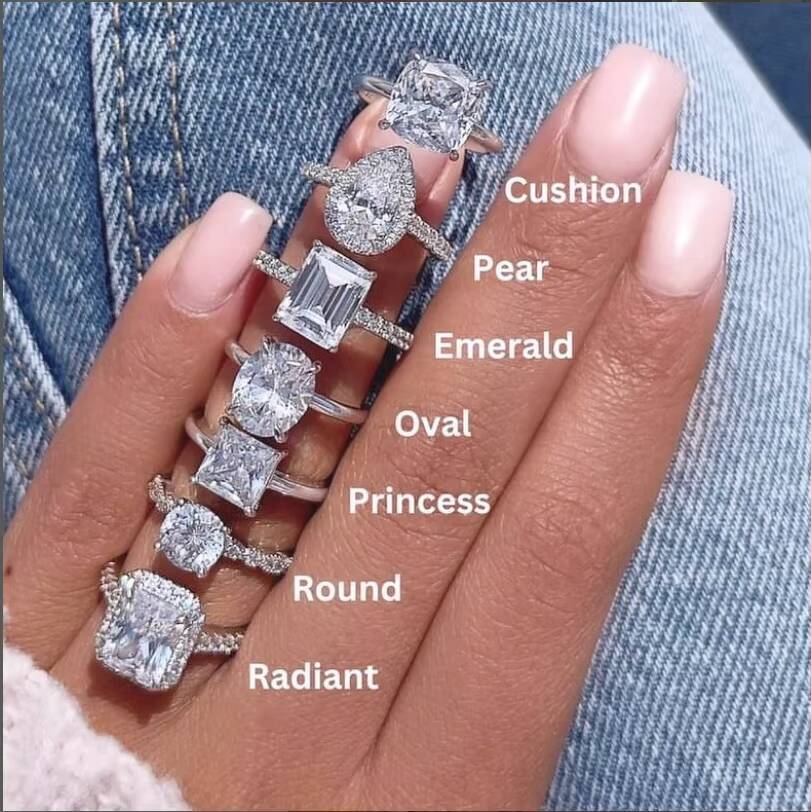 IGI Certified Lab Diamond Rings 925 Silver 14k 18k Solid Gold Rings Lab Grown Diamond Engagement Ring for Women Fashion Jewelry