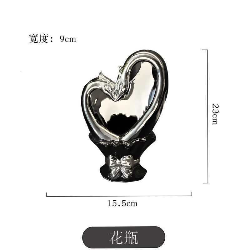 Modern Ceramic Bouquet Vase Creative Living Room Home Flower Arrangement Luxury Highend Ornaments Decorative Flower Device C251017