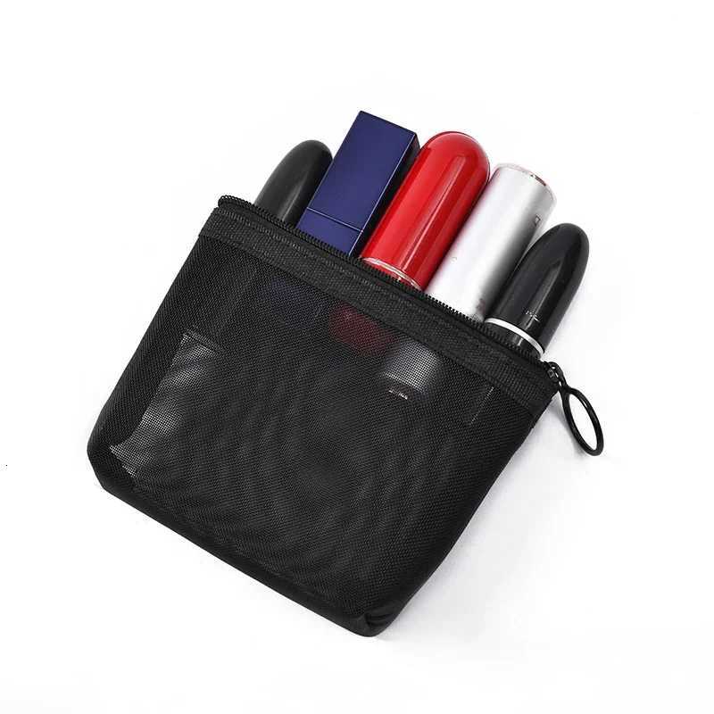 Black Mesh Makeup Bag Women Transparent Cosmetic Bag Small Large Portable Storage Bags Travel Toiletries Towel Organizer Pouch W251017