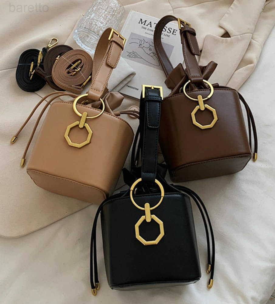 Casual Bucket Bag Trendy Crossbody Bags For Women Vegan Leather Handbags Elegant Clutch Purses Womens Evening Bag Z251016