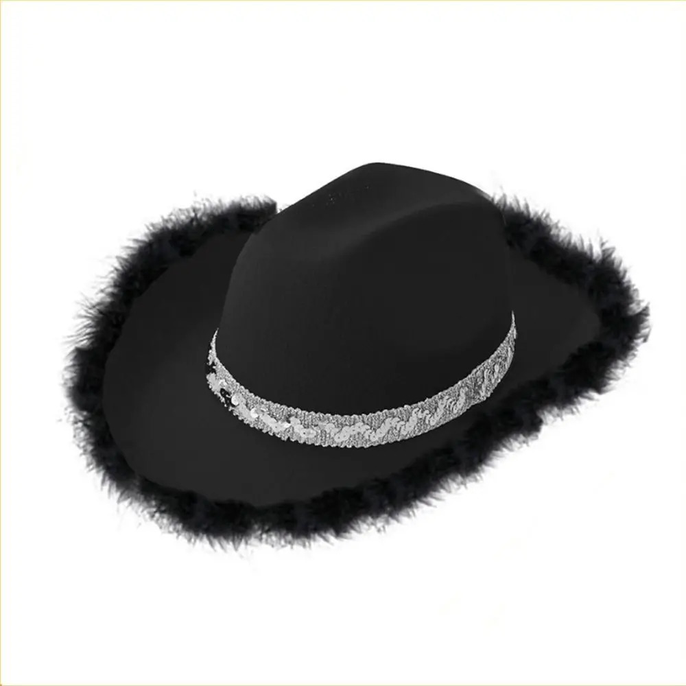 Women Funny Cowboy Accessory Performance Costume Party Cowboy Hat Sequin Cowgirl Hats Cowgirl Hat Bachelorette Party Hat 251015