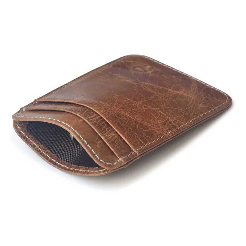 5 Card Holder Genuine Leather Credit Card Holder Porte Carte Bancaire Coe Leather Cardholder Card Case WalletsW251017