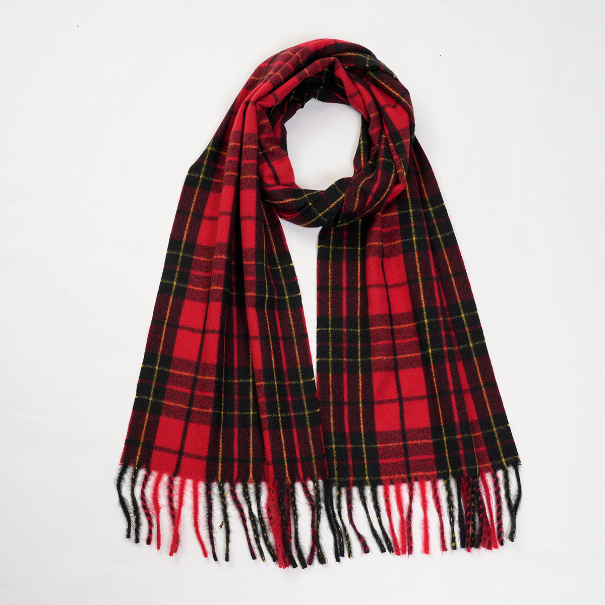 New Christmas Couple British Scarf Scottish Plaid Imitation Cashmere Warm Neck Warmer
