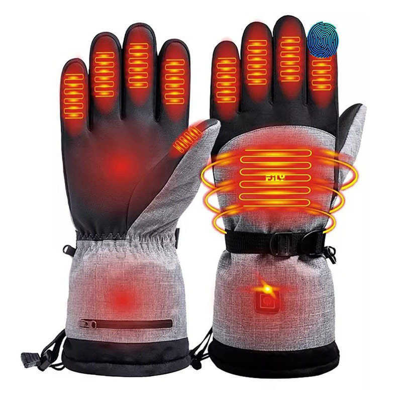 Smart Heating Gloves Sports Outdoor Riding Winter Cold Proof Electric Thermal Warm Heating Gloves Ski Gloves H251017
