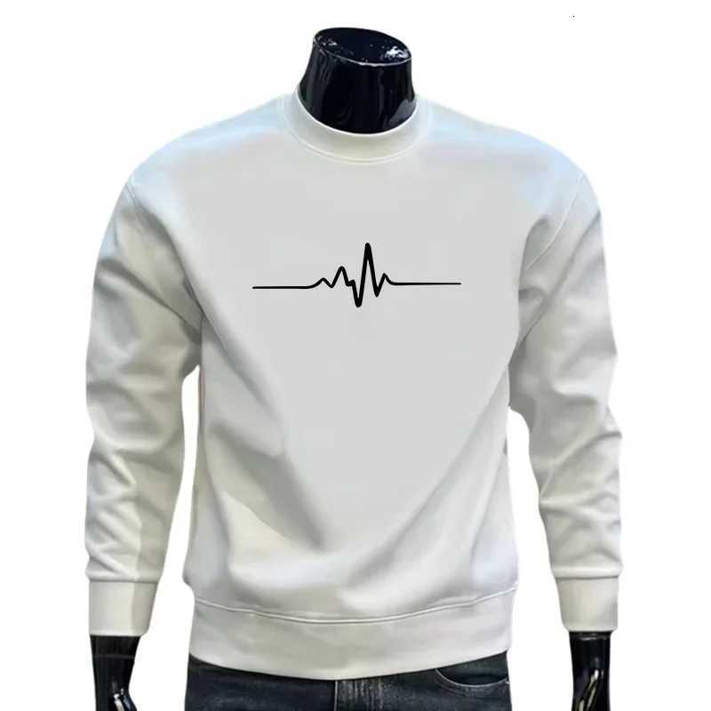 Running Mens Sweatshirts Print Casual ONeck Tops Outdoors Sports Jogging Mens Clothing Fitness Pullover Black White Sportswear Z251017