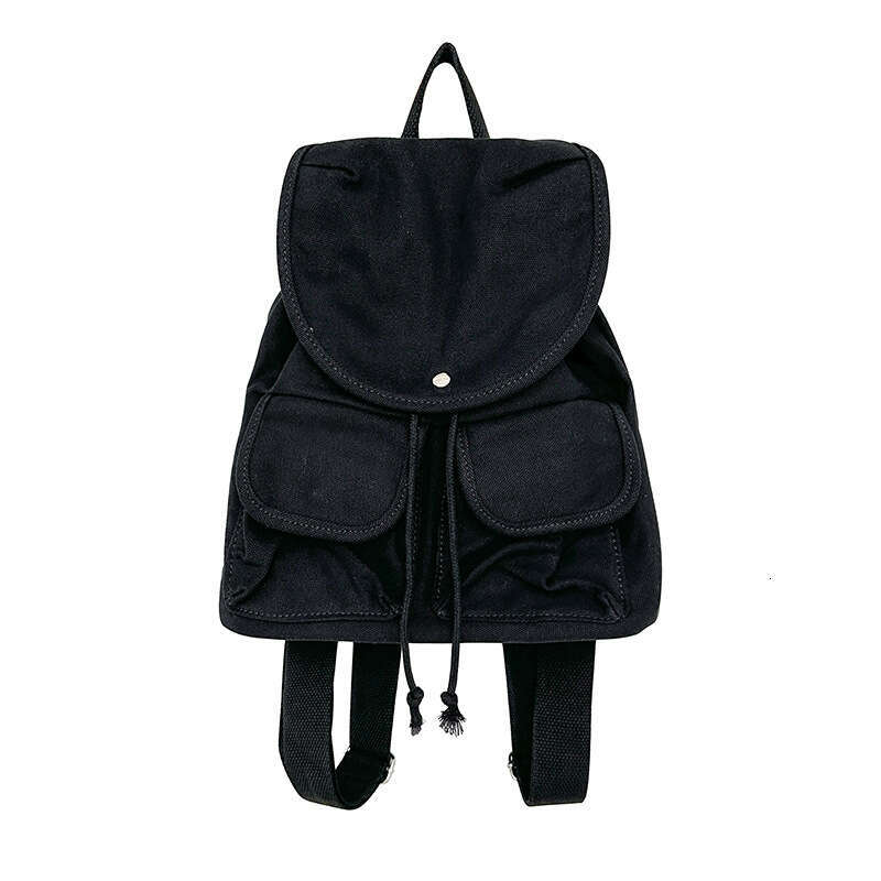 Harajuku Canvas For Women New Korean And Japanese Style Large Capacity Casual Student School Bag Simple Outdoor Backpack B5